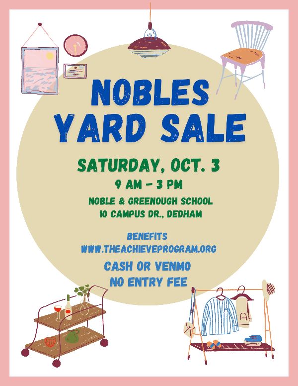 Huge Yard Sale at Noble and Greenough School
