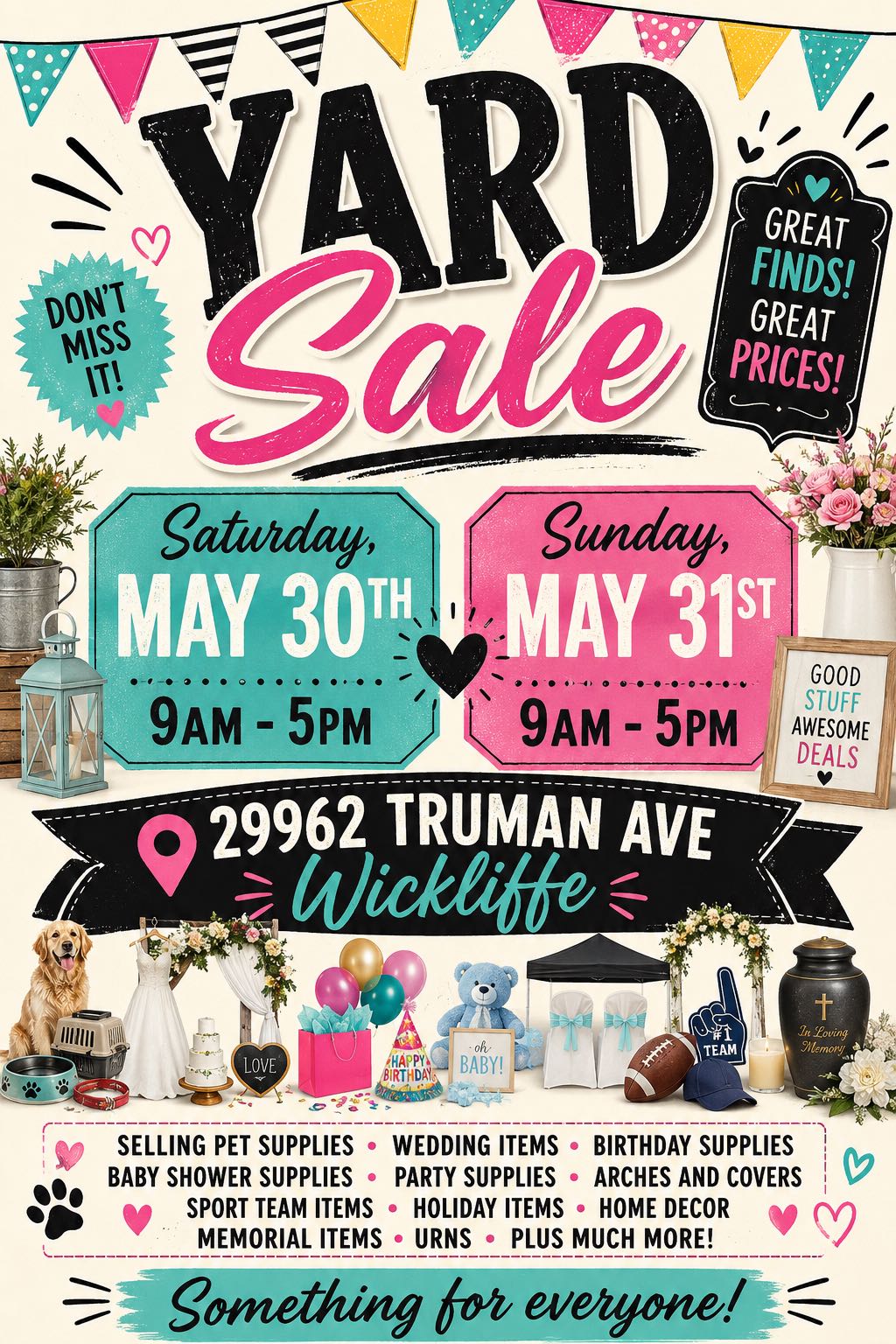 Huge Yard Sale