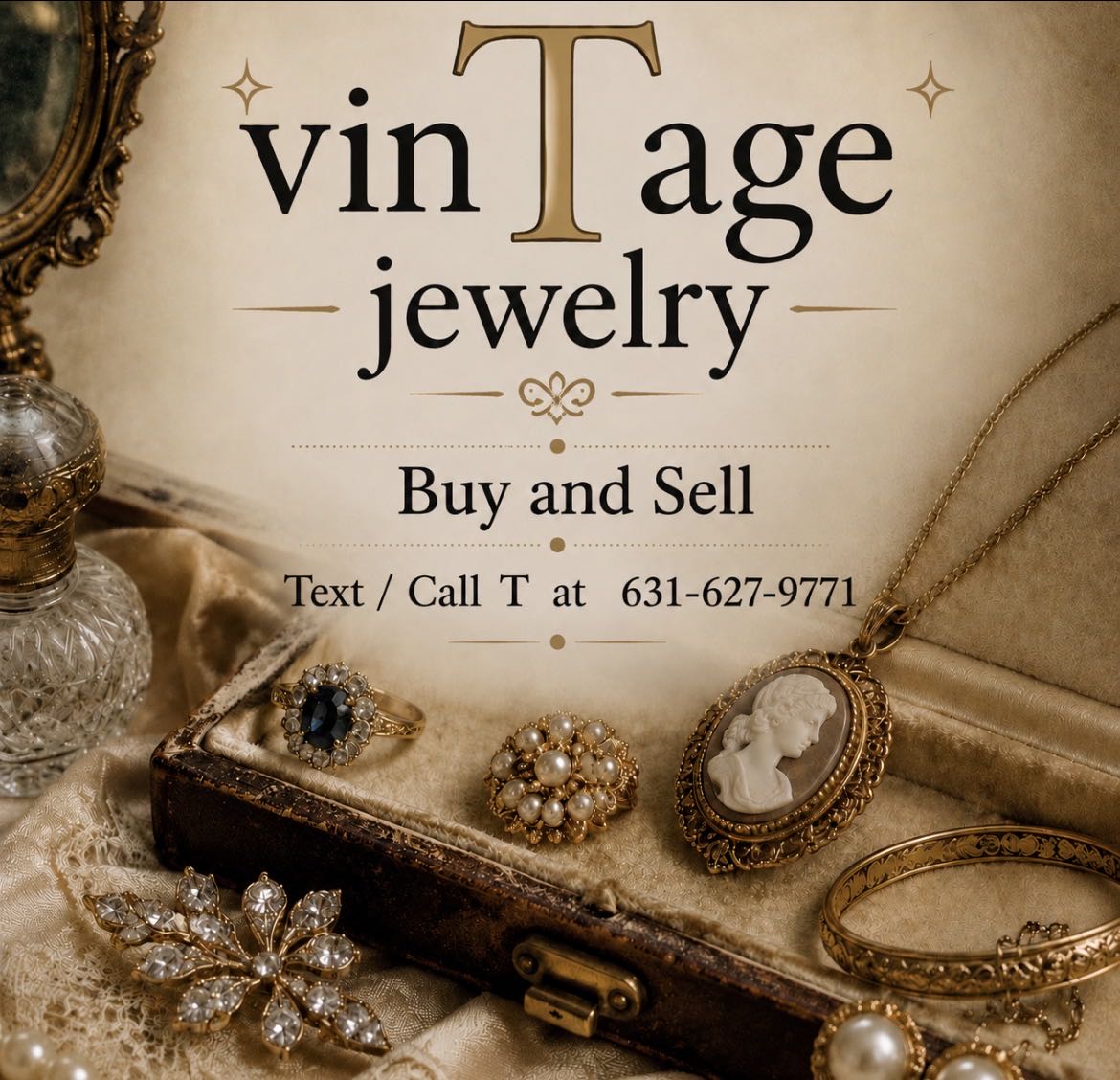 FLEA MARKET / Vintage Jewelry sale cover