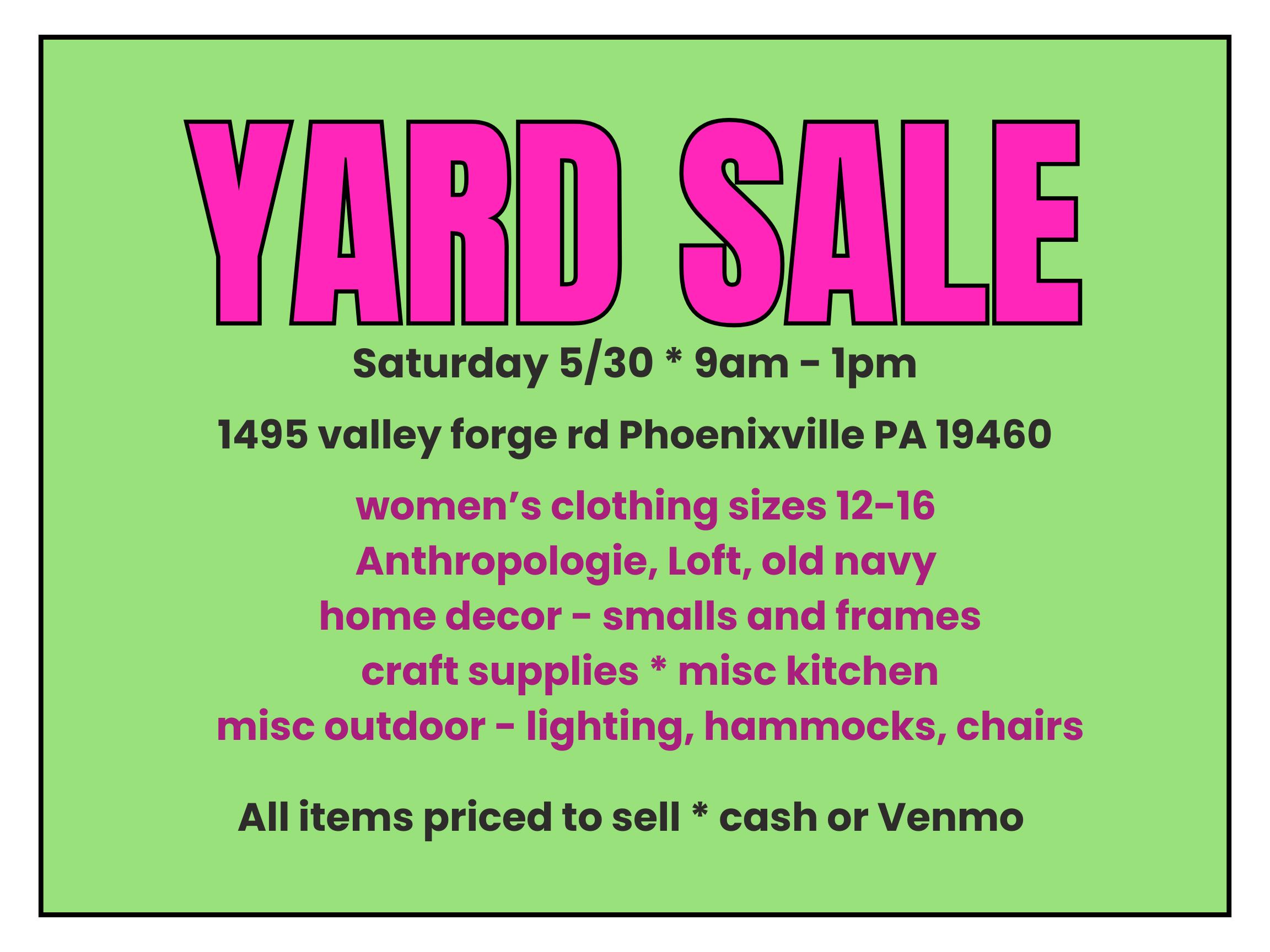 Yard Sale - Spring Clean Out photo
