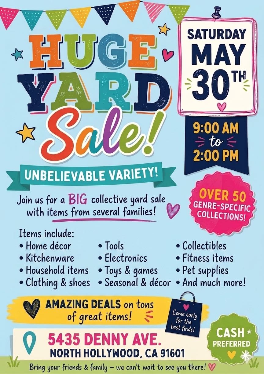 Fundraising Yard Sale photo