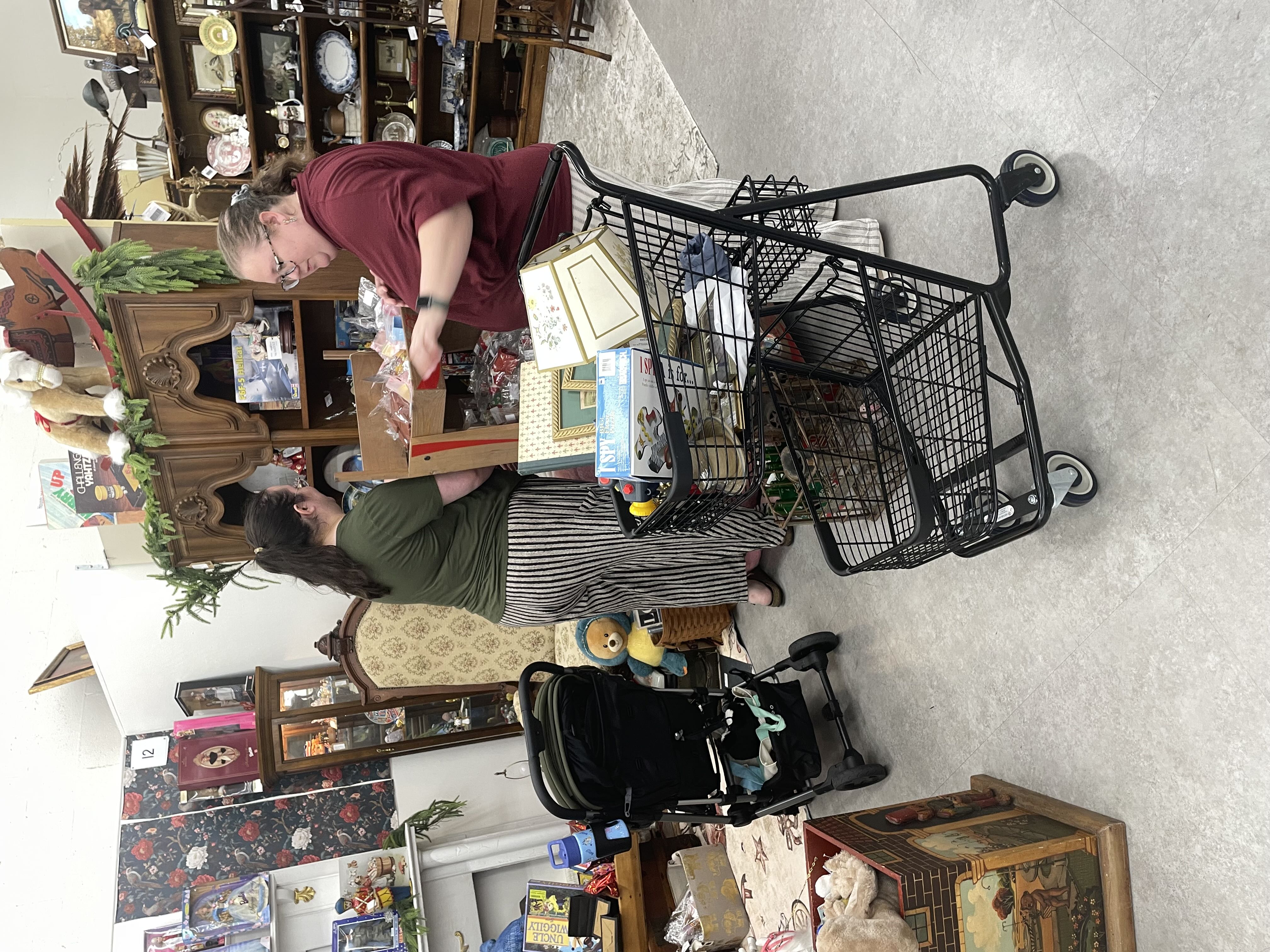 Part of the Upper Highlands neighborhood Jo yard sale. photo