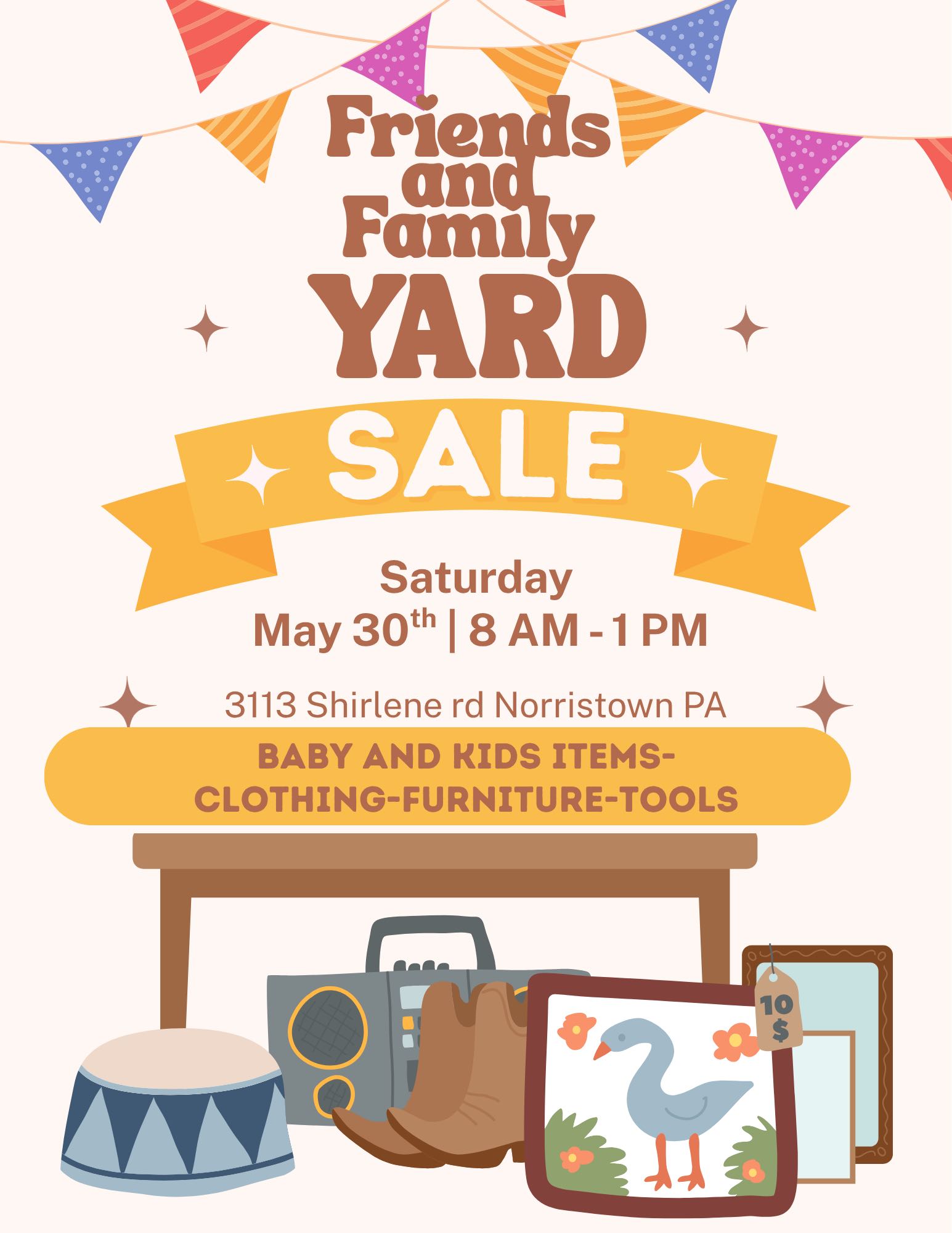 Huge friend and family Yard Sale photo