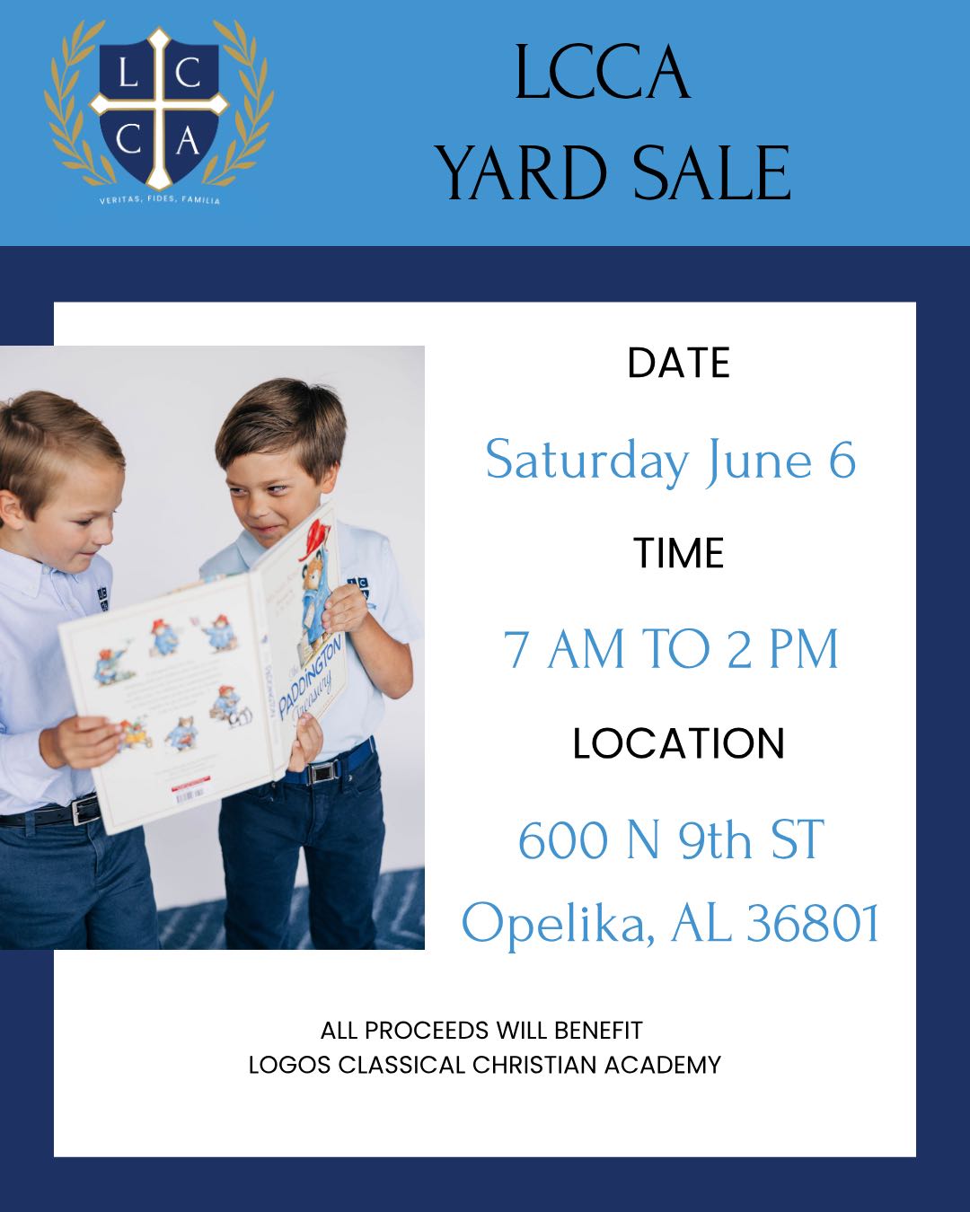 Yard Sale Benefitting Logos Classical Christian Academy photo