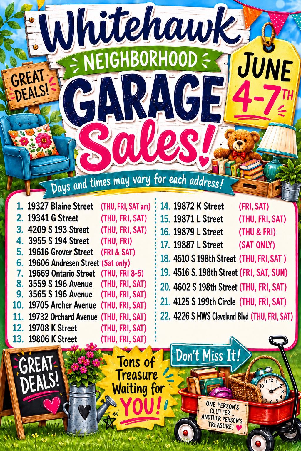 Whitehawk Neighborhood Sales June 4th - 7th photo