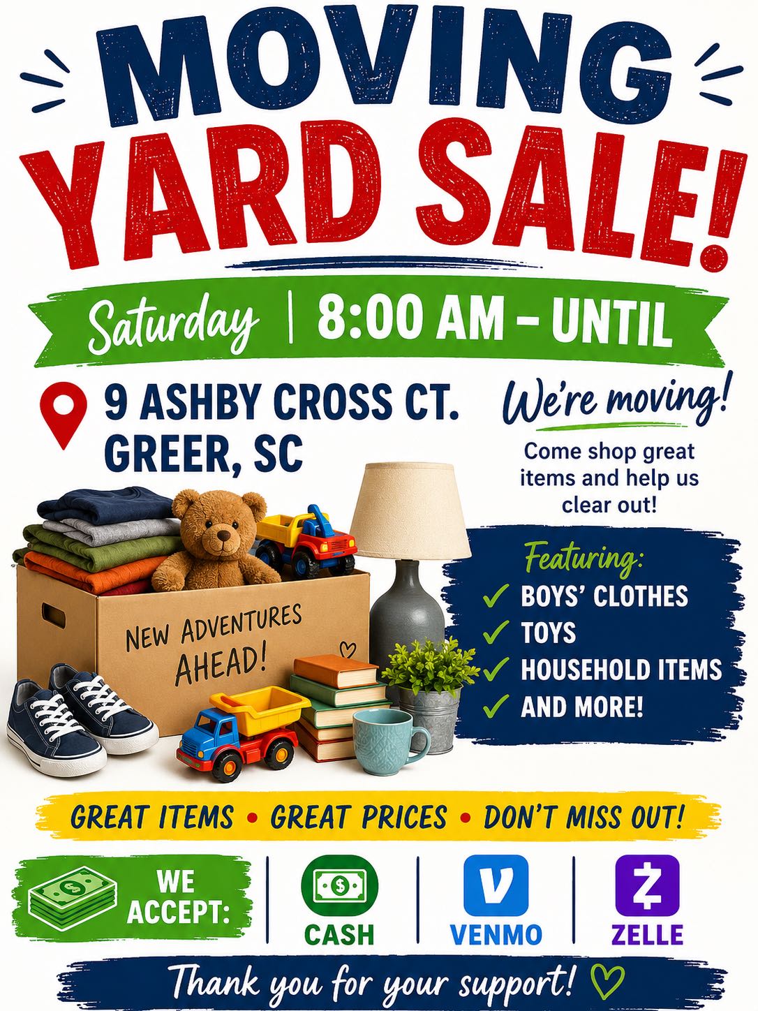 Moving Yard Sale