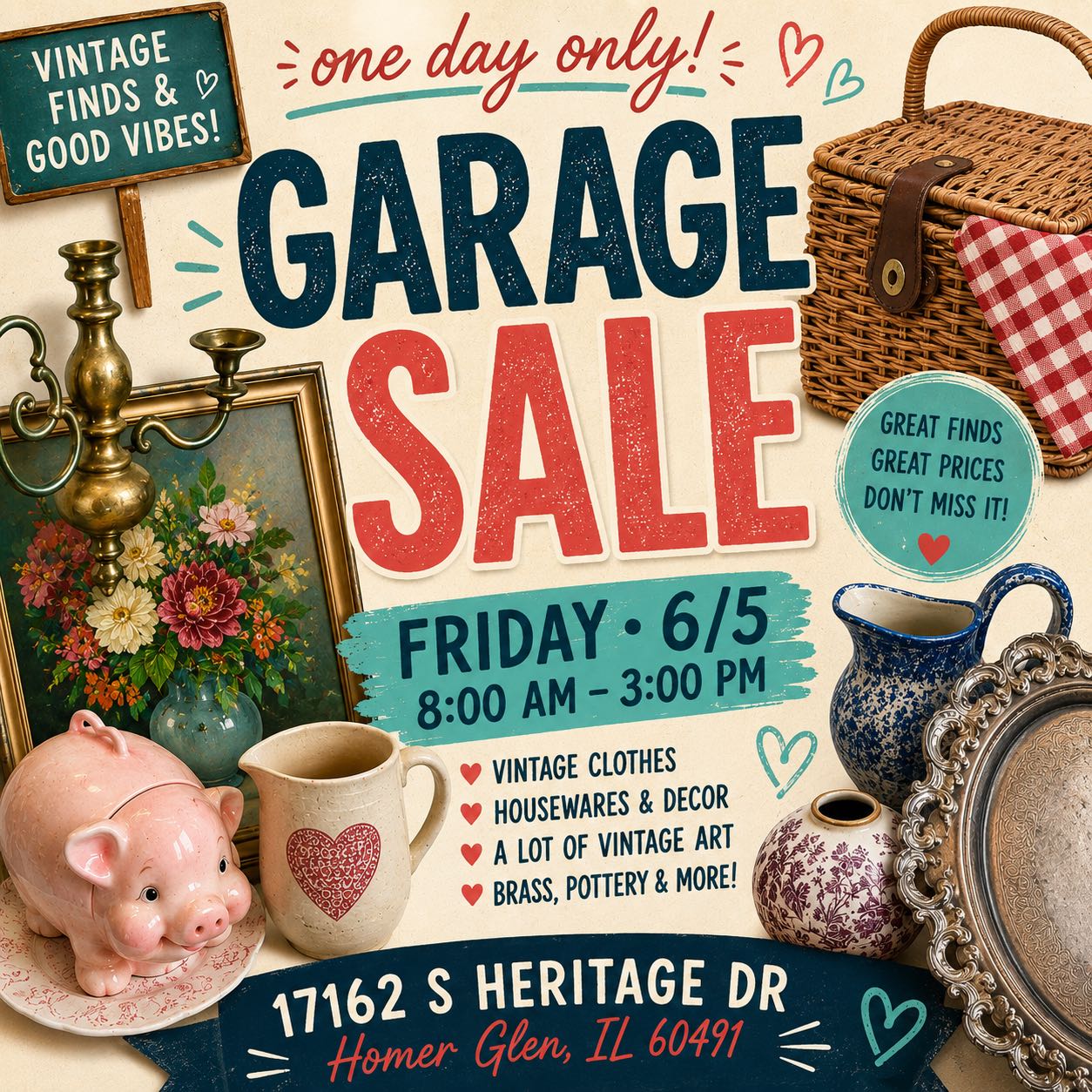 Garage Sale Friday only 8-3 photo