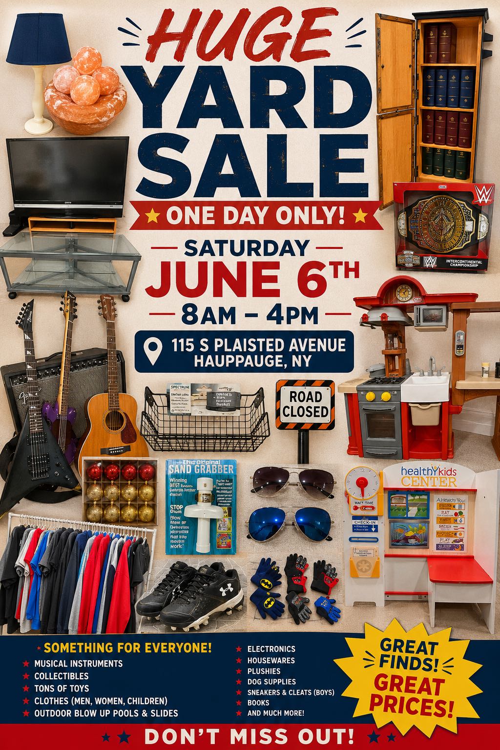 Sat June 6 Hauppauge Yard Sale 8am-pm photo