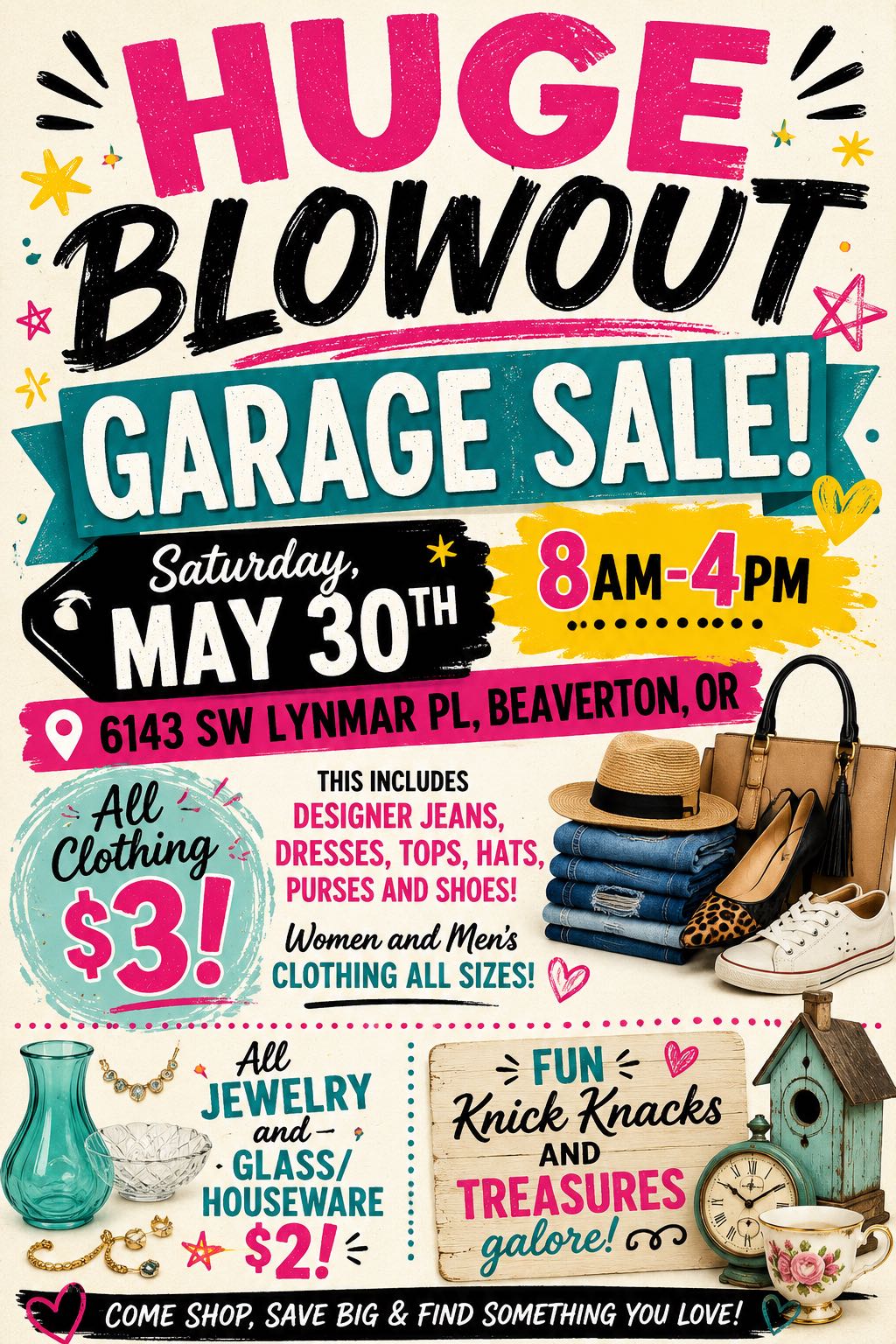 Huge Blowout Garage Sale! photo