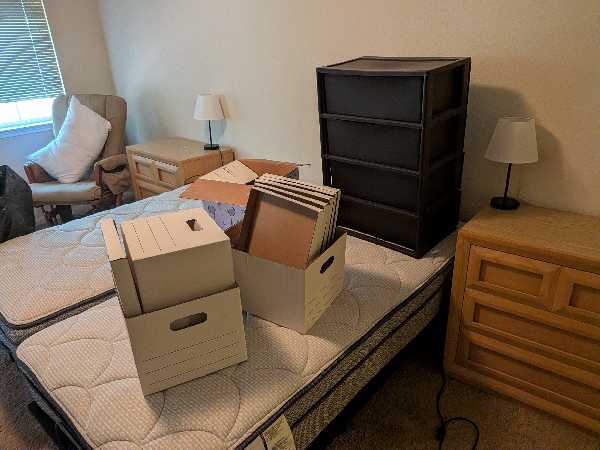 Huge garage sale: furniture, women's, baby, kitchen, office supplies: Rattan Creek/ Hunters Chase ne photo