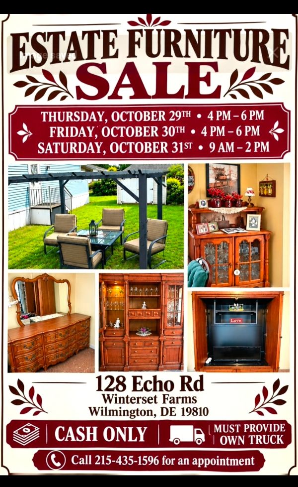 ESTATE FURNITURE SALE