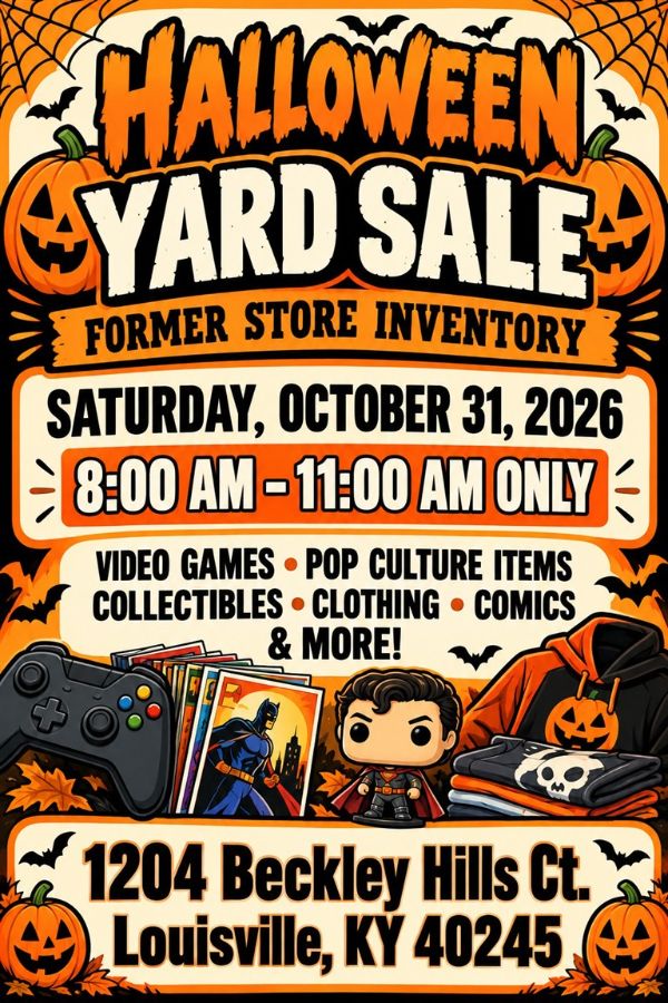 HALLOWEEN YARD SALE
