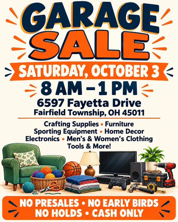 Garage Sale in Fairfield Township
