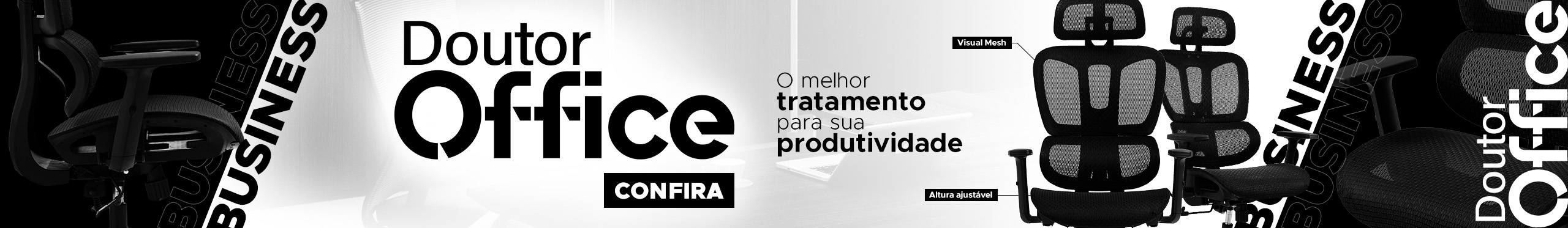 Cadeiras Dr. Office Business | Melhore sua produtividade. Vem ver!