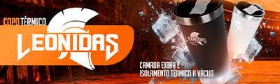 Copo Leonidas - Aproveite a sua bebida em todos os momentos. 