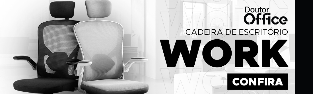 Cadeiras Dr. Office Work Pro | Melhore sua produtividade. Vem ver!