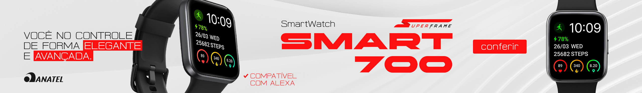 SmartWatch SuperFrame | Seu estilo de vida no próximo nível. Clica!