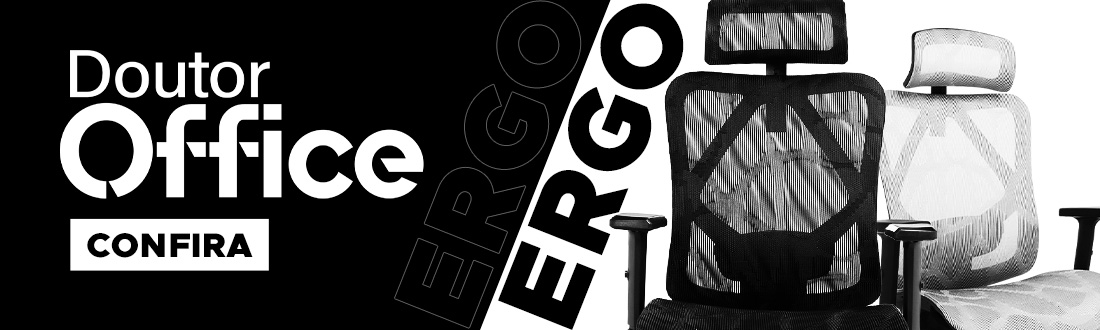 Cadeiras Dr. Office Ergo | Melhore sua produtividade. Vem ver!