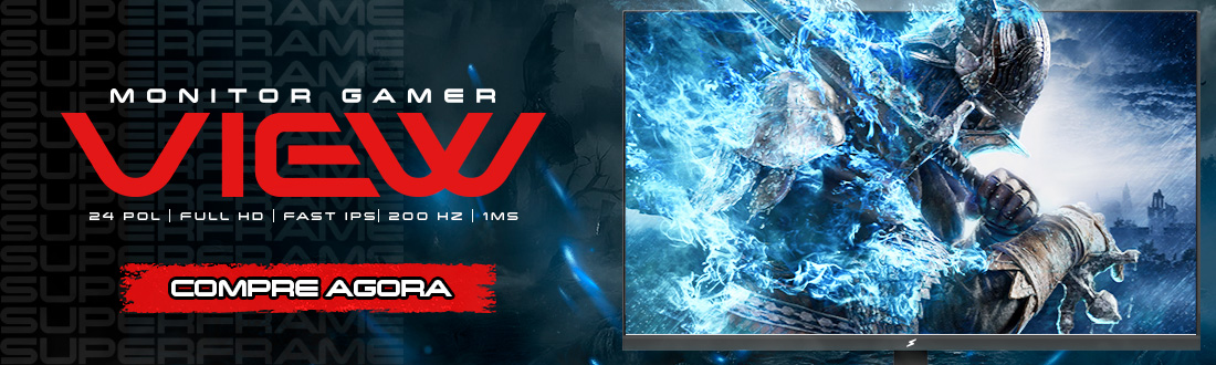 Monitor SuperFrame View 24 | Maior qualidade de imagem e imersão. Clica!