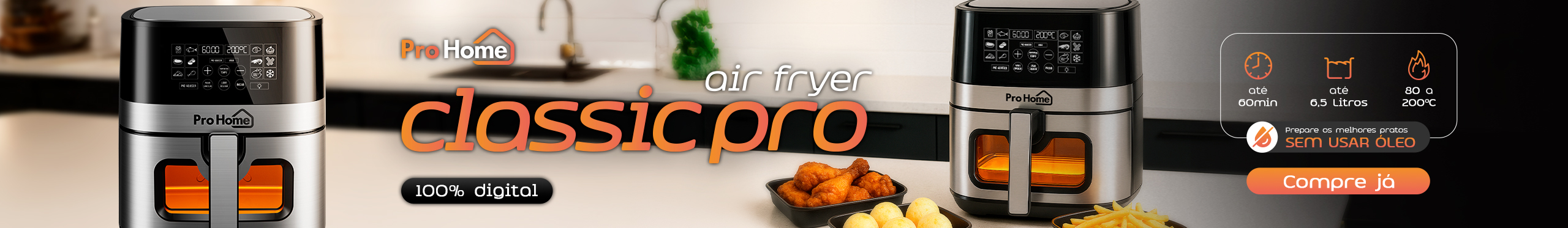 Air Fryer Classic Pro | Cozinhe de Maneira Saudável. Clica!