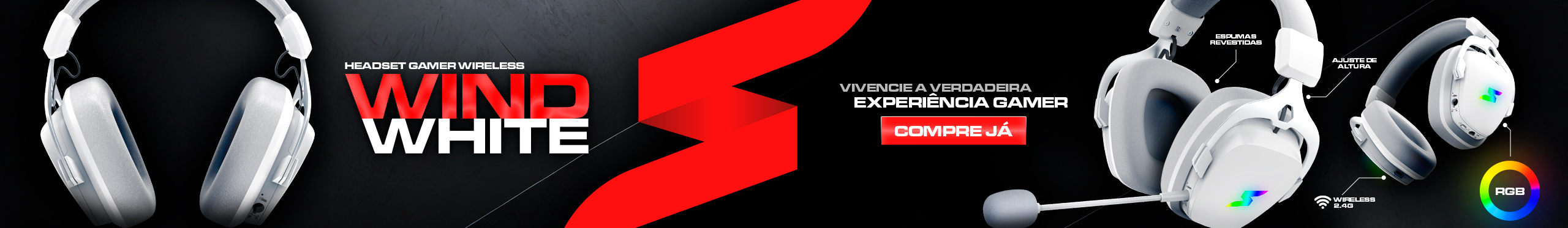 O Headset SuperFrame Wind White é uma verdadeira explosão sonora sem fio. Saiba mais!