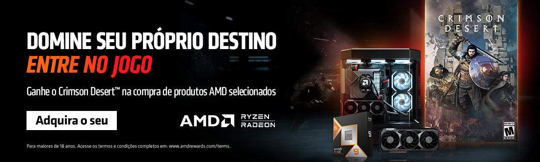 Bundle | Receba Crimson Desert na compra de um AMD Ryzen participante.