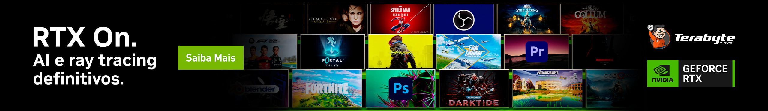 RTX ON - Ai e Ray Tracing definitivos. Vem ver!