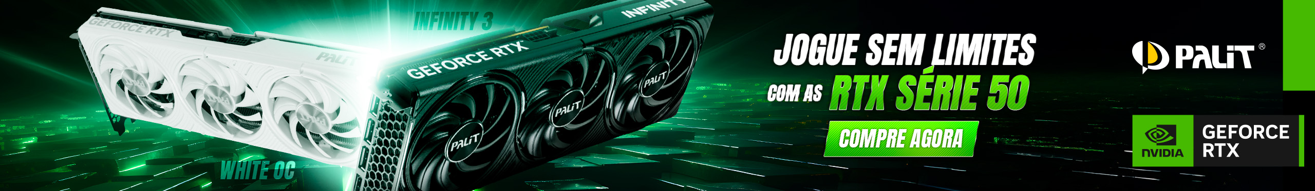 Placas de Vídeo Palit Nvidia Geforce Série 50 | Sinta o poder!