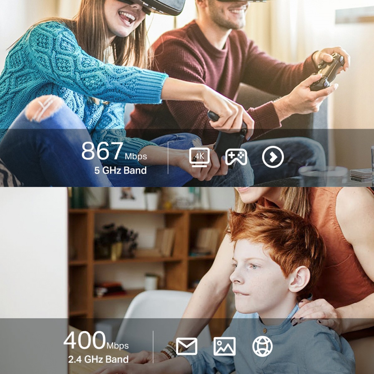 Adaptador Wireless TP-Link Archer T3U Nano USB, Dual Band, 2.4/5Ghz, 1300Mbps, MU-MIMO