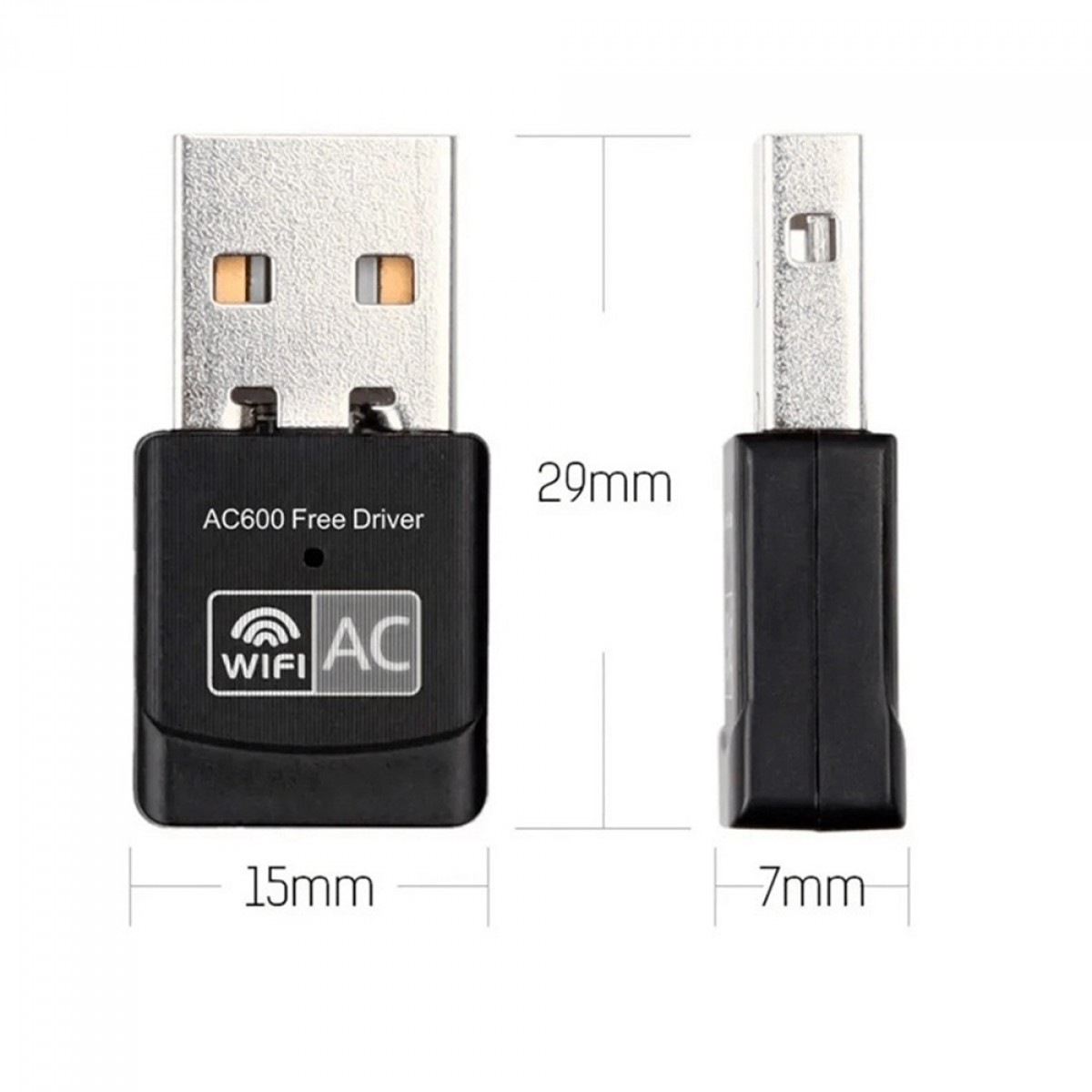Adaptador Wireless USB Dual Band, 433Mbps, 5.8GHz 