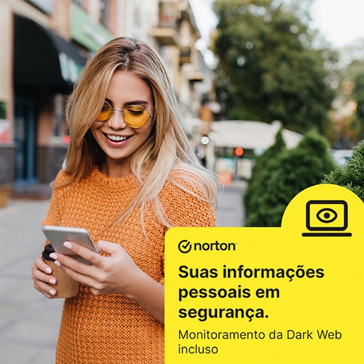 Antivírus Norton 360 Deluxe, 3 Dispositivos, 12 Meses, Digital para Download, 21411754