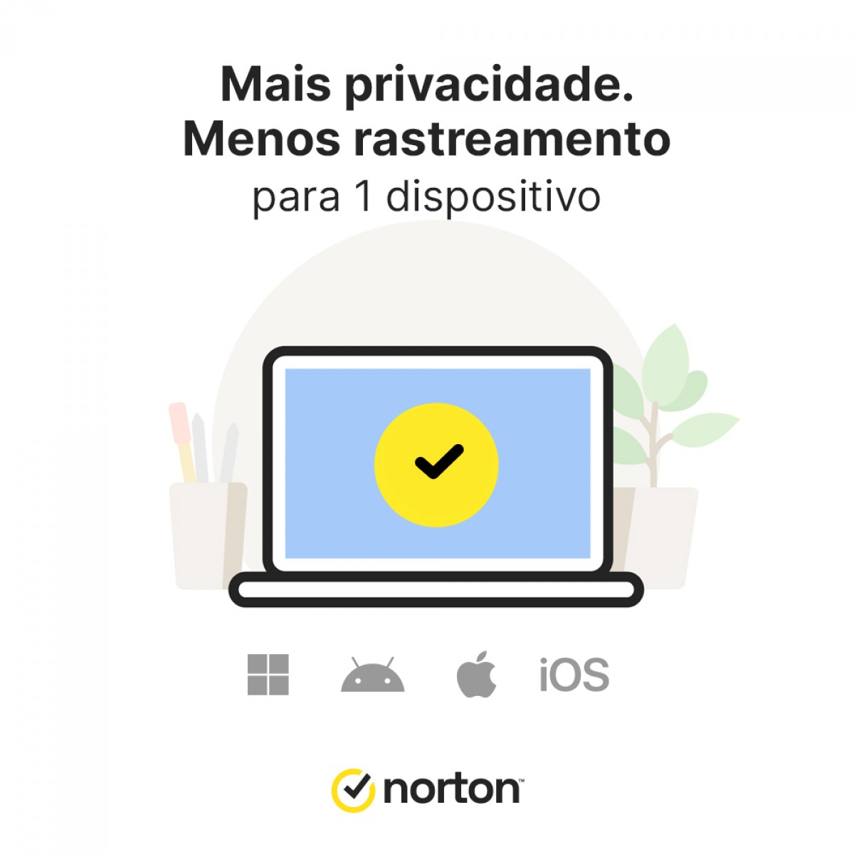 Antivírus Norton Antitrack, 1 Dispositivo, 24 Meses ESD, Digital para Download, 21430289