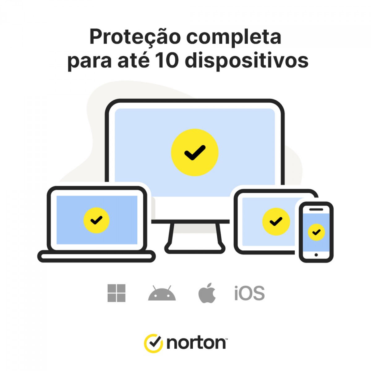 Antivírus Norton Small Business 250GB, 10 Dispositivos, 12 Meses ESD, Digital para Download, 21460352