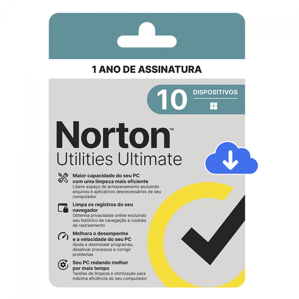 Antivírus Norton Utilities Ultimate, 10 Dispositivos, 12 Meses ESD, Digital para Download, 21430279