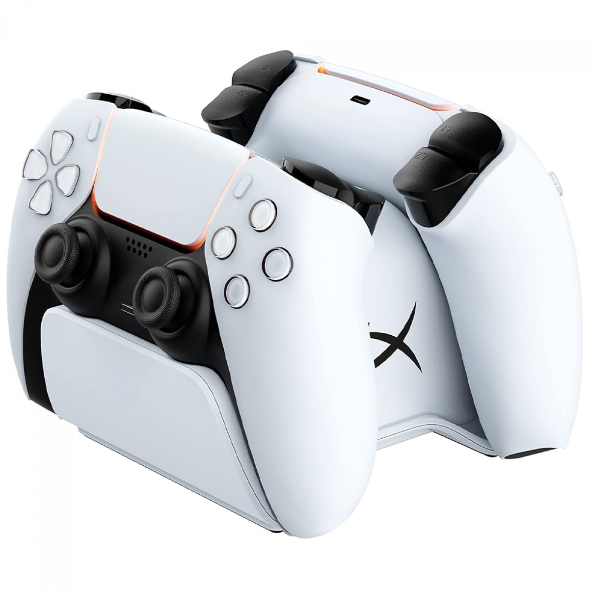 Base de Carregamento HyperX ChargePlay Duo, Para Controles Dualsense de PS5, Branco, 51P68AA