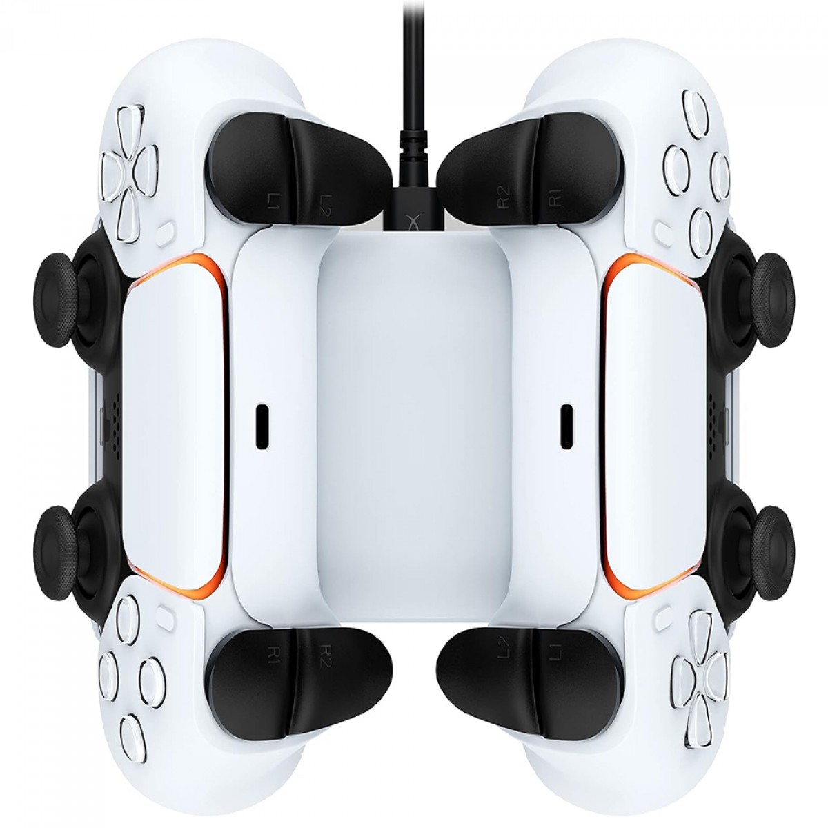 Base de Carregamento HyperX ChargePlay Duo, Para Controles Dualsense de PS5, Branco, 51P68AA