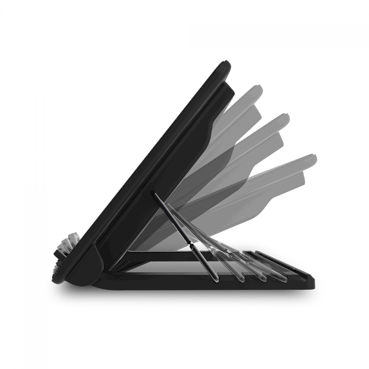 Base Para Notebook Cooler Master Notepal Ergostand IV, Até 17",Com Ventoinha de 140mm, Preto, R9-NBS-E42K-GP