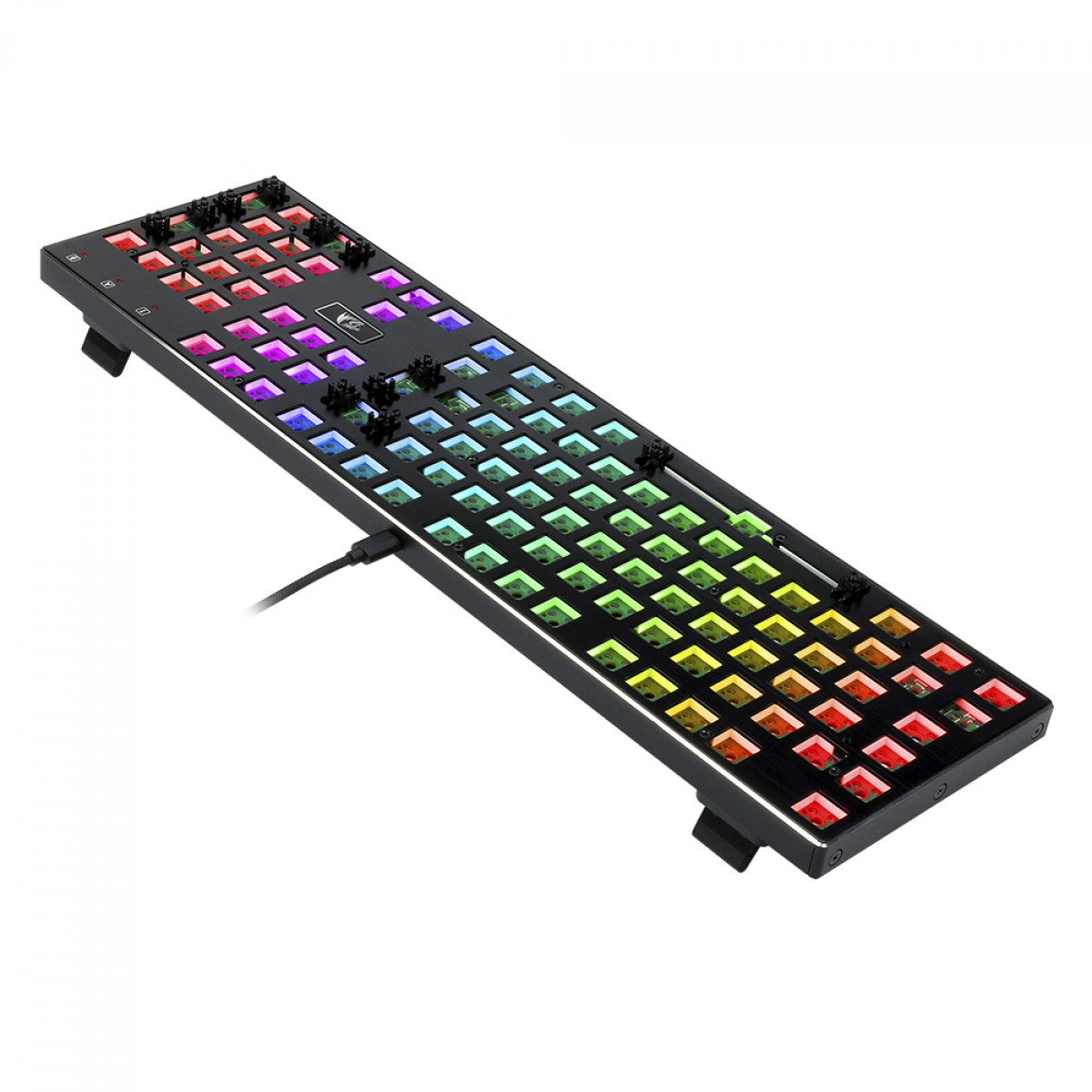 Base Para Teclado Mecânico Gamer Devarajas-Barebore, RGB, Black, RD-BBK556