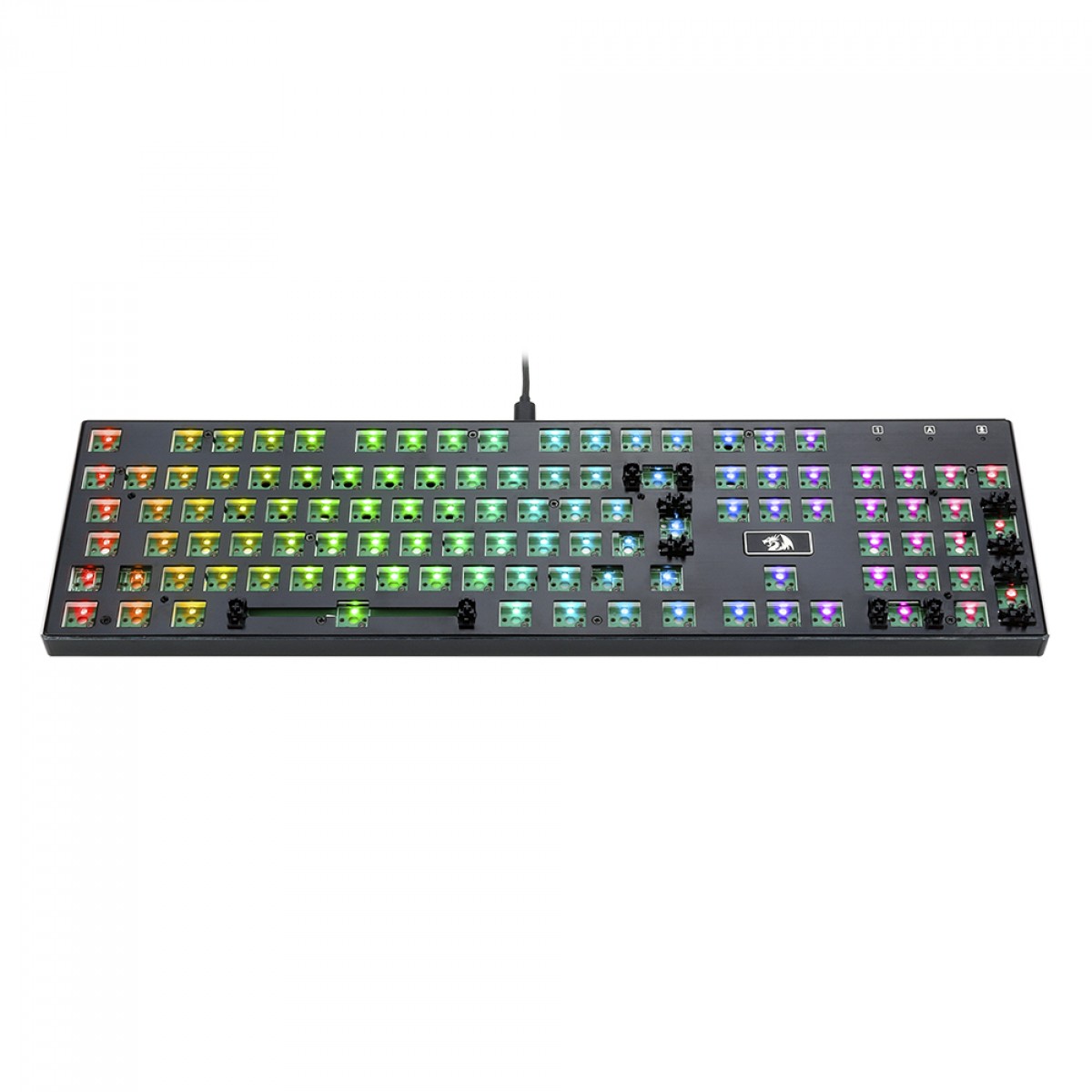 Base Para Teclado Mecânico Gamer Devarajas-Barebore, RGB, Black, RD-BBK556
