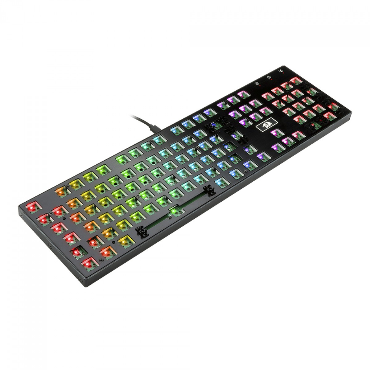 Base Para Teclado Mecânico Gamer Devarajas-Barebore, RGB, Black, RD-BBK556