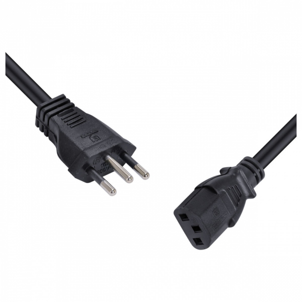 Cabo de Força Vinik Padrão BR, Tripolar, 3x0,75mm, 250v, 1,2m