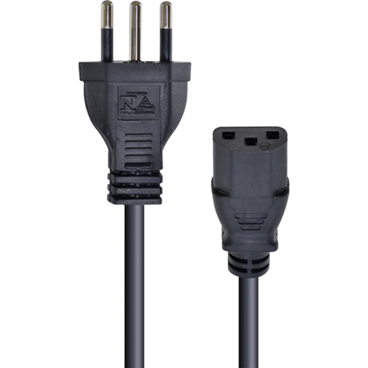 Cabo de Força Vinik Padrão BR, Tripolar, 3x0,50mm, 250v, 1,2m