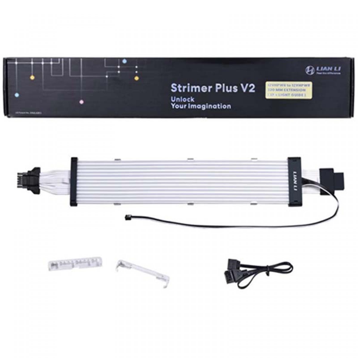 Cabo Extensor Lian Li Strimer Plus V2 16-12, RGB, 16 pinos, PW16-12PV2