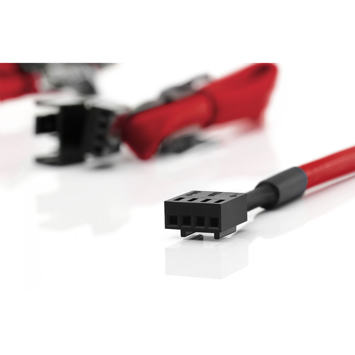 Cabo Extensor Para Fans Noctua, NA-SEC1, Chromax Red, Pack com 4 unidades