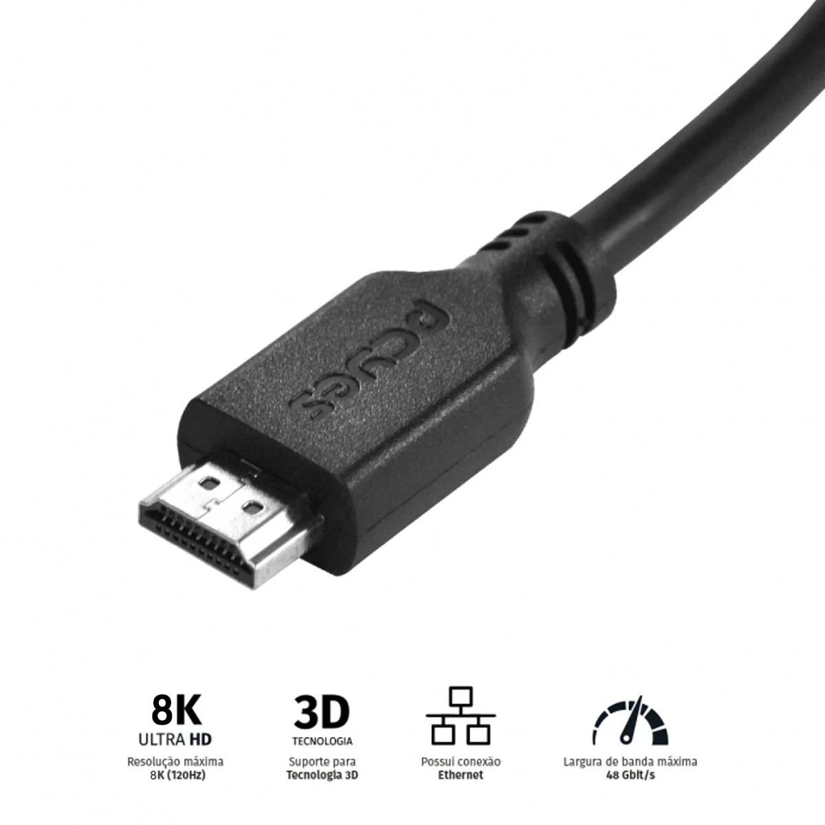 Cabo HDMI Ultra High Speed 2.1 PCYes, 1m, PHM21-1