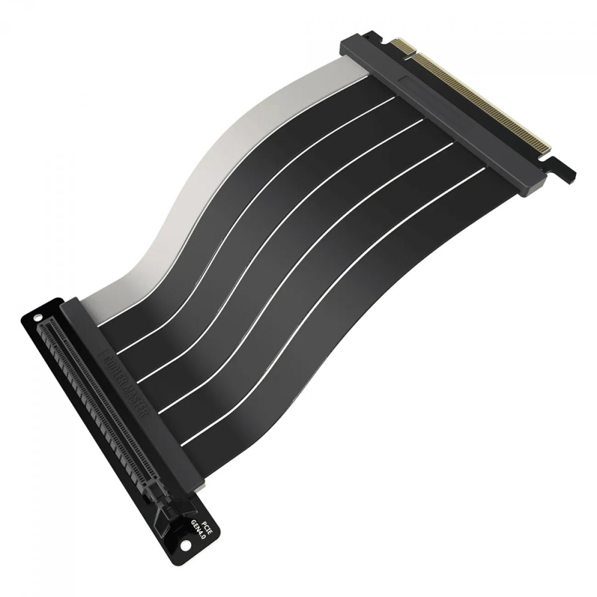 Cabo Riser Cooler Master, PCIe 4.0 x16, 200mm V2, Preto, MCA-U002R-KPCI40-200