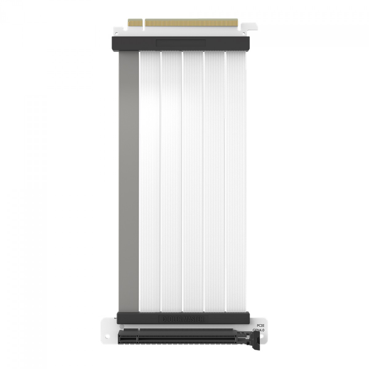 Cabo Riser Cooler Master V2, PCIe 4.0 x16, 200mm, Branco, MCA-U002R-WPCI40-200