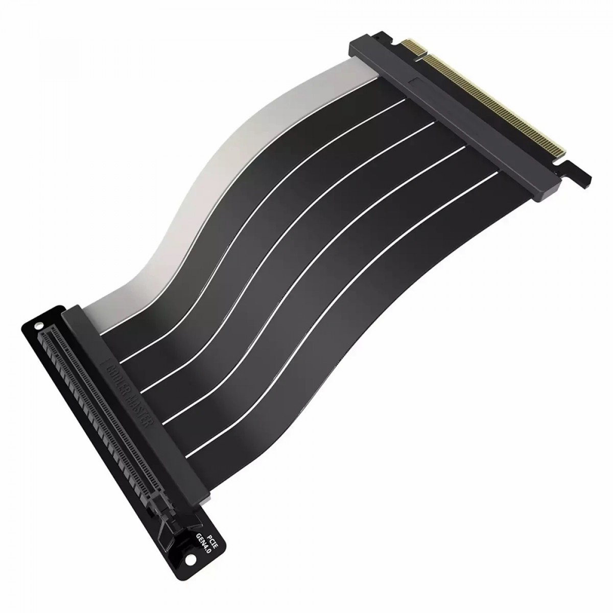 Cabo Riser Cooler Master V2, PCIe 4.0 x16, 300mm, Preto, MCA-U002R-KPCI40-300