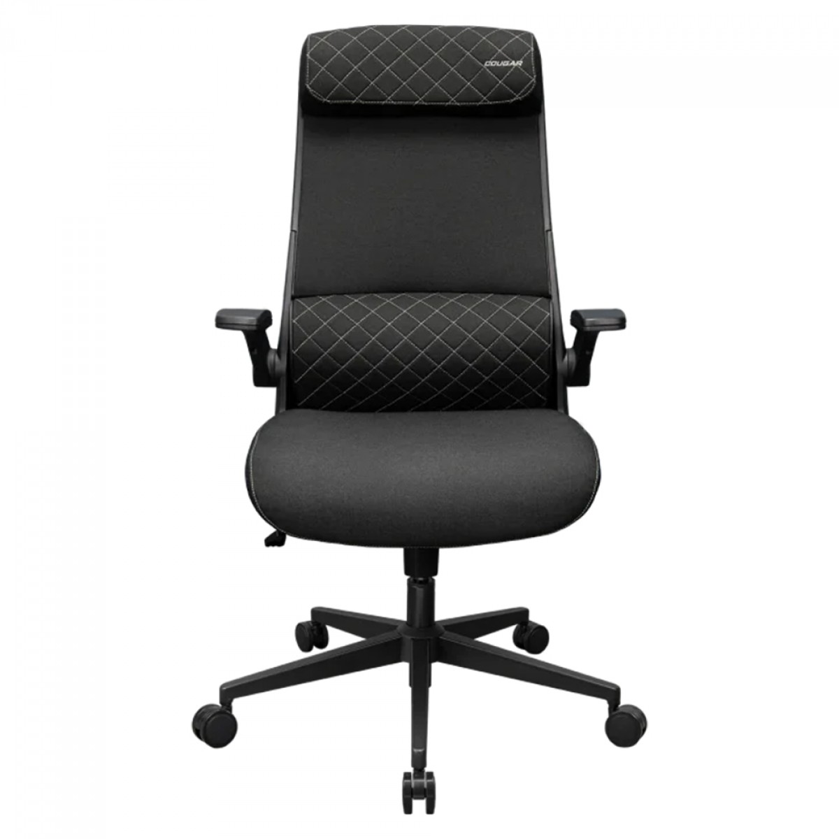 Cadeira Cougar Stryder, Ergonômica, Tecido, Preta, CGR-STD-BLB