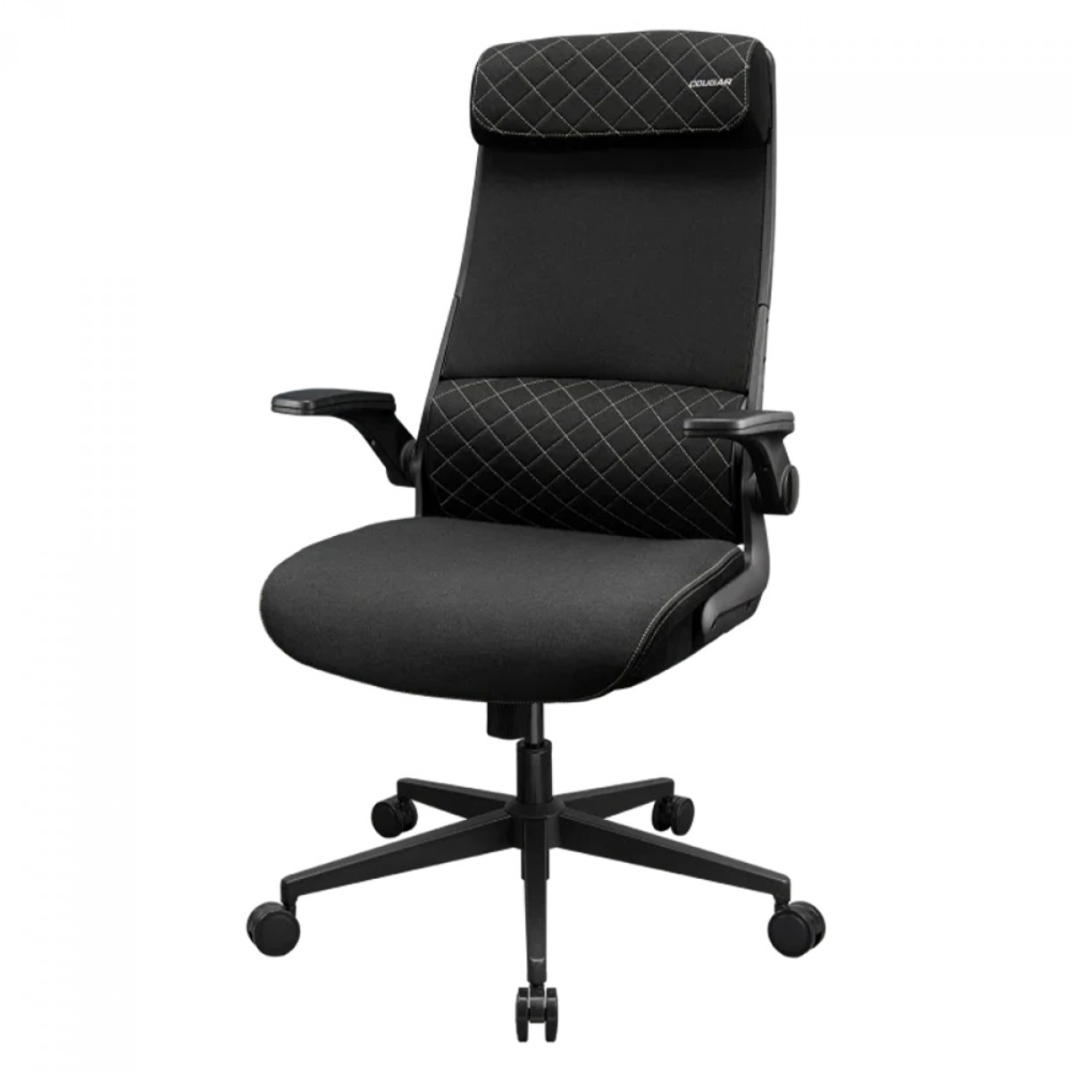 Cadeira Cougar Stryder, Ergonômica, Tecido, Preta, CGR-STD-BLB